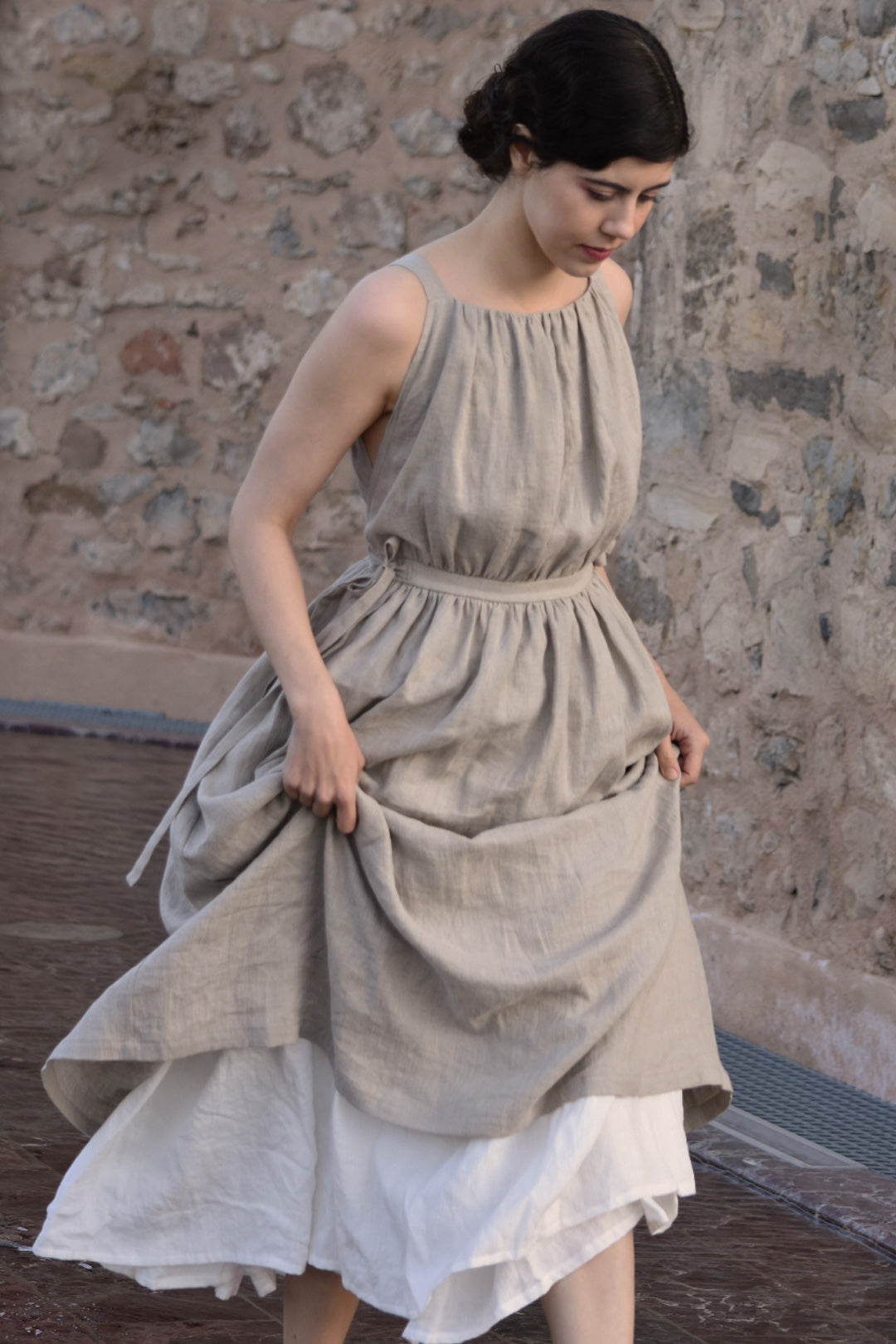 The Tablier Linen Dress – Luxe Provence